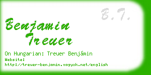 benjamin treuer business card